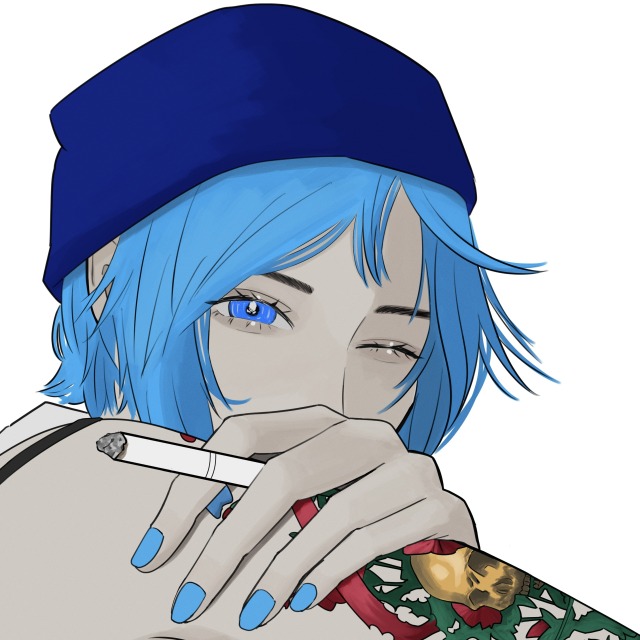 女性　厚塗り風