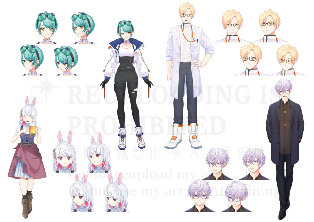 Vtuberモデルの制作も受け付けております。