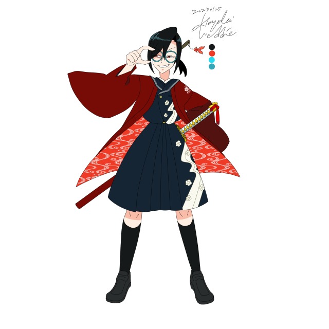 等身立ち絵サンプル　女性