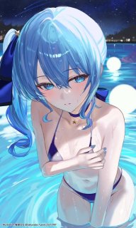 縦長一枚絵（膝上）