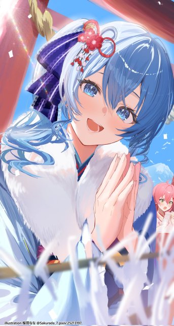 縦長一枚絵（腰上）