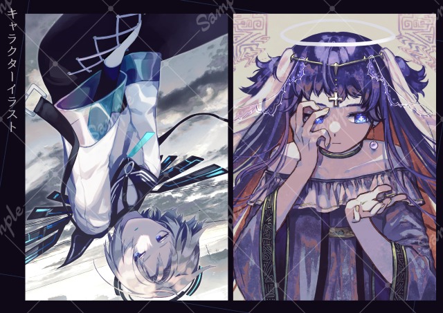 背景あり一枚絵