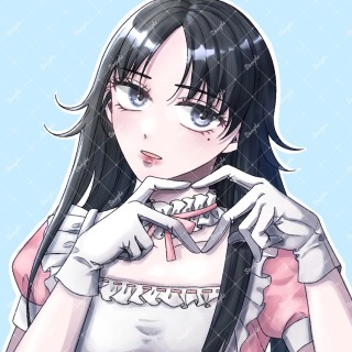 女の子① SNSアイコン風