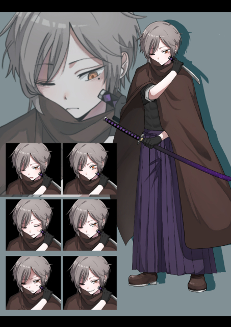 立ち絵イラストサンプル