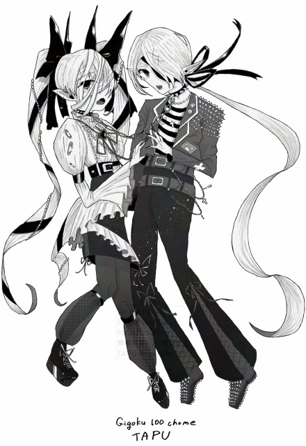 イラストサンプル　モノクロ