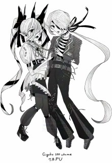 イラストサンプル　モノクロ