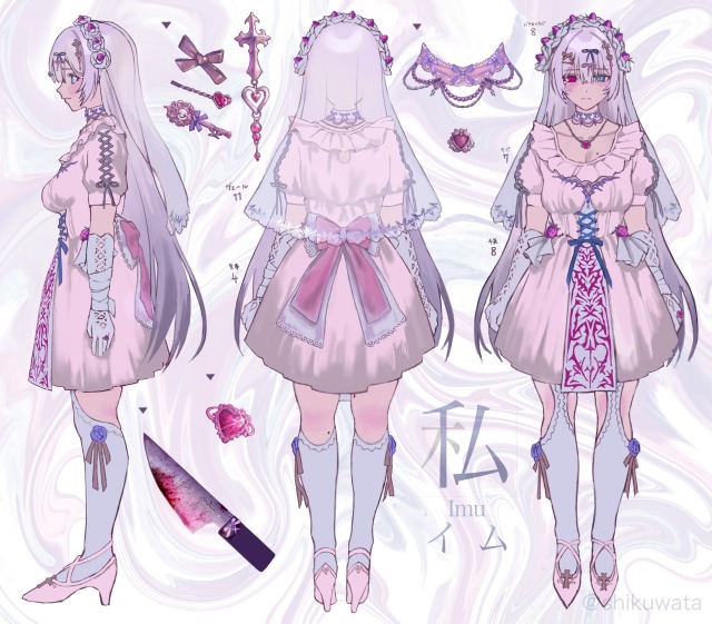 キャラクターデザイン＆三面図