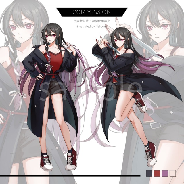 TRPG用立ち絵 女性キャラクター