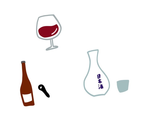 お酒の挿し絵