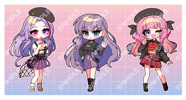 【3頭身】デフォルメイラストサンプル