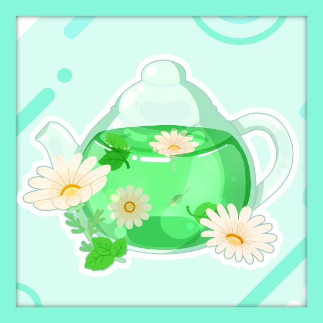 ゲーム素材：緑光のリラックスティー