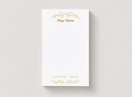 アクセサリー台紙サンプル