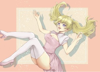 空中浮遊少女