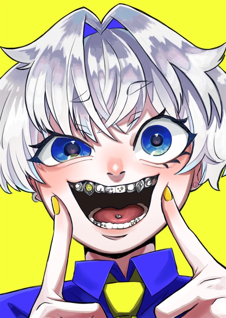 アイコンにも使える顔アップのイラスト