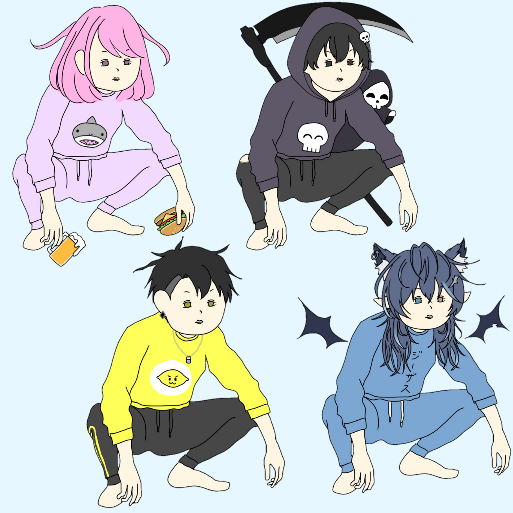 やさぐれイラスト