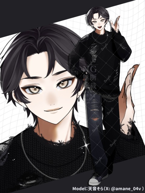 IRIAM対応　全身イラスト