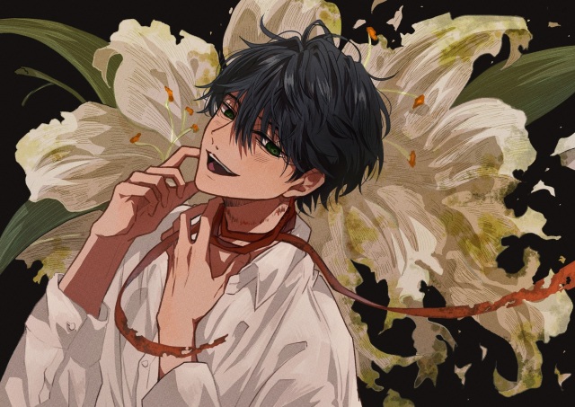 イラストサンプル②腰上/背景有