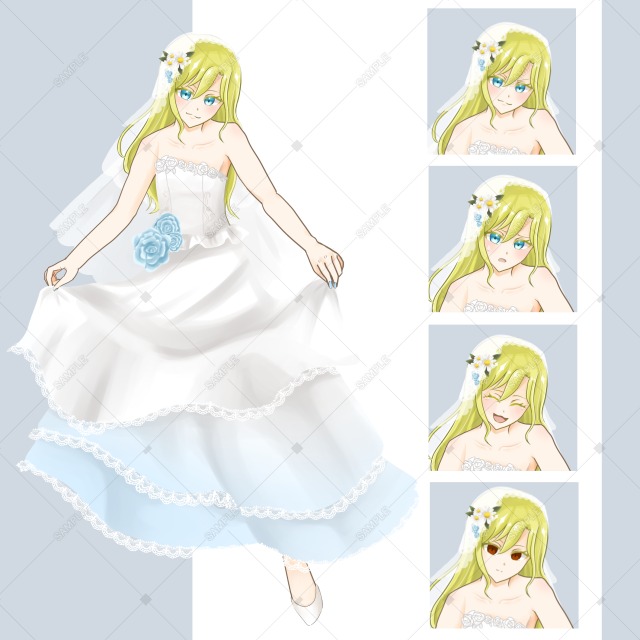 ウエディングドレス立ち絵