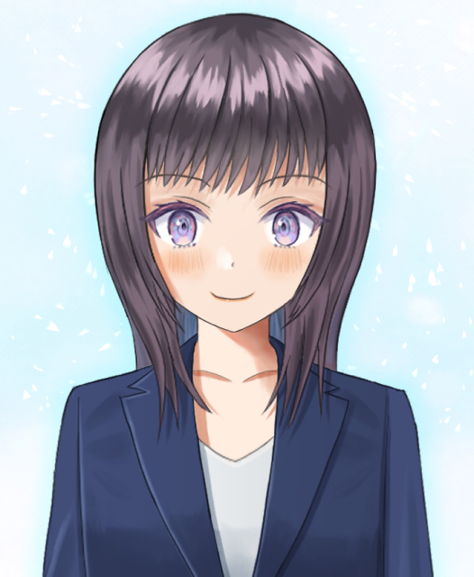 商業連載中の「演／媛もたけなわ！」ヒロインの２話イラスト