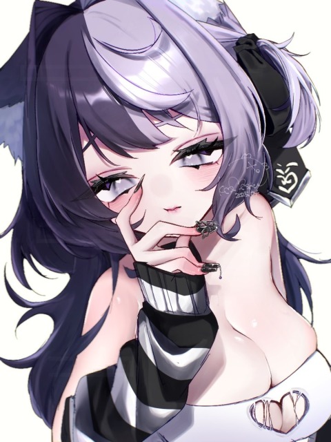 ツートーンのおんなのこ