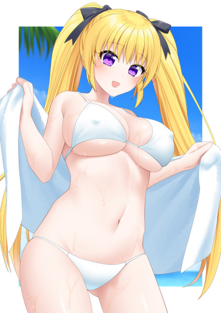 水濡れ水着イラスト