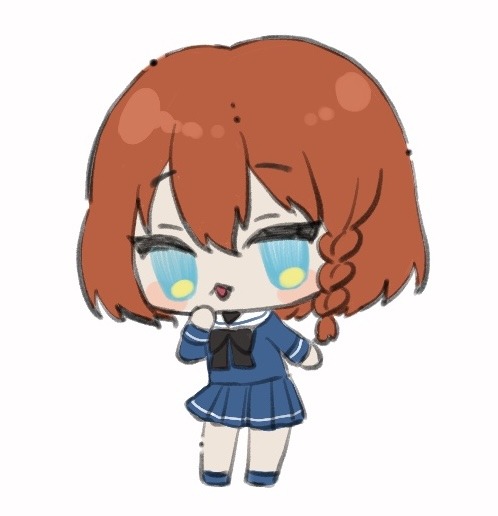 2頭身デフォルメイラスト