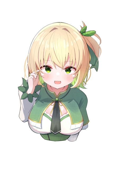 緑ノそよ様　バストアップイラスト