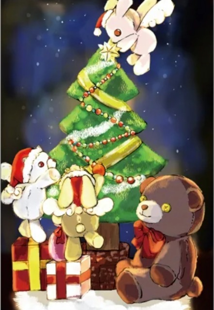 ぬいぐるみのクリスマス