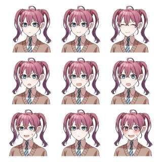 キャラクター表情差分