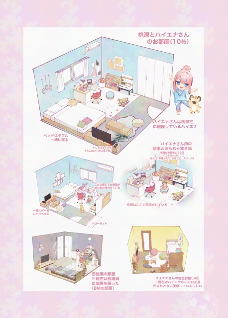 OC（桃瀬）とハイエナさんのお部屋