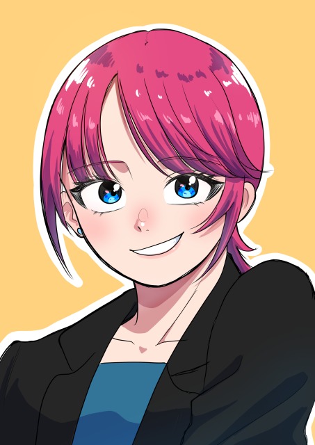 アニメ塗り女の子