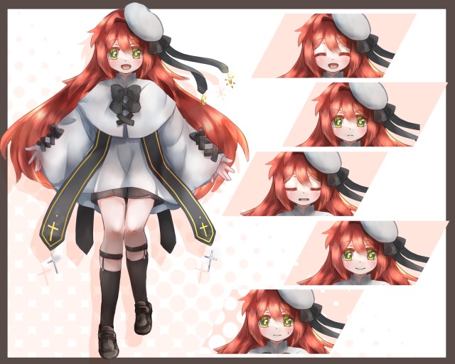 全身立ち絵のサンプルです