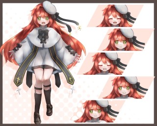全身立ち絵のサンプルです