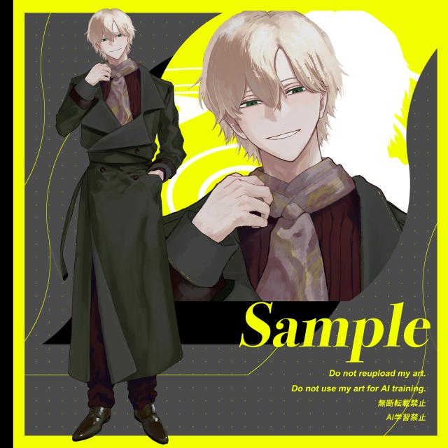 TRPG立ち絵　男性