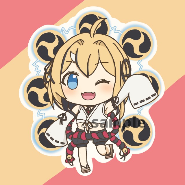 X（旧Twitter）の無償企画で制作したミニキャライラスト