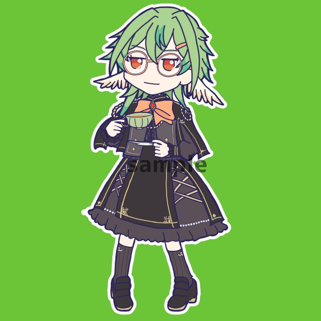 X（旧Twitter）の無償企画で制作したデフォルメイラスト