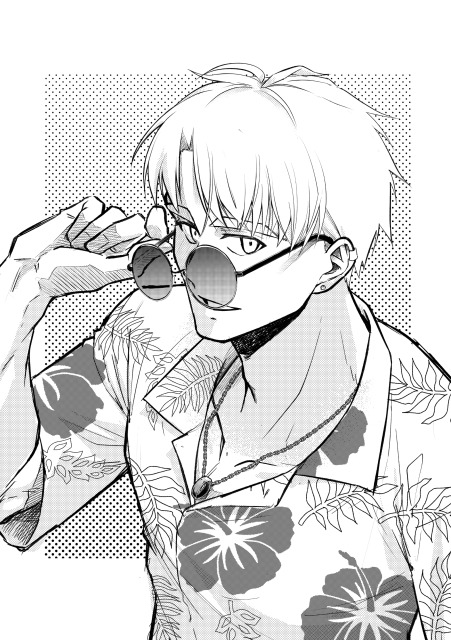 モノクロイラスト