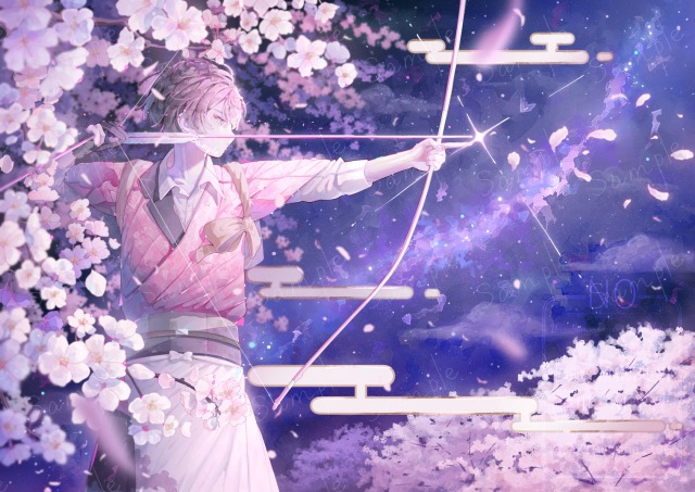 背景付き一枚絵