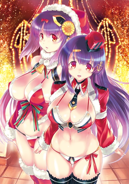 あくしず用ピンナップイラスト(大和＆秘書官)