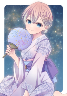 浴衣女子イラスト