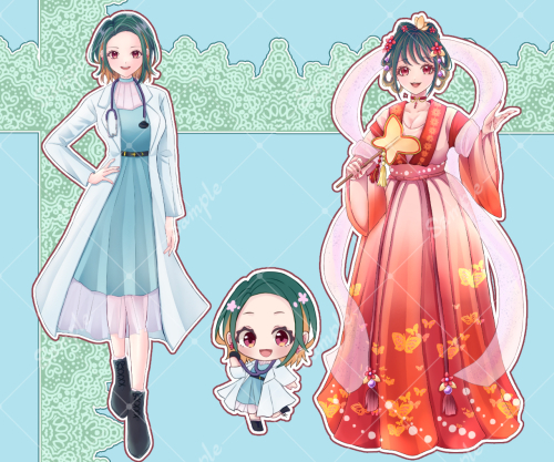 女性立ち絵イラスト