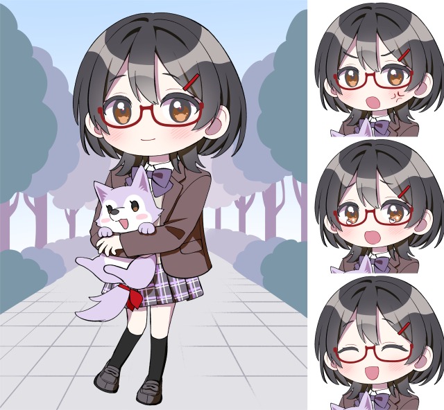 SDイラスト（デザインおまかせ・背景・小物・表情差分・早期納品あり）