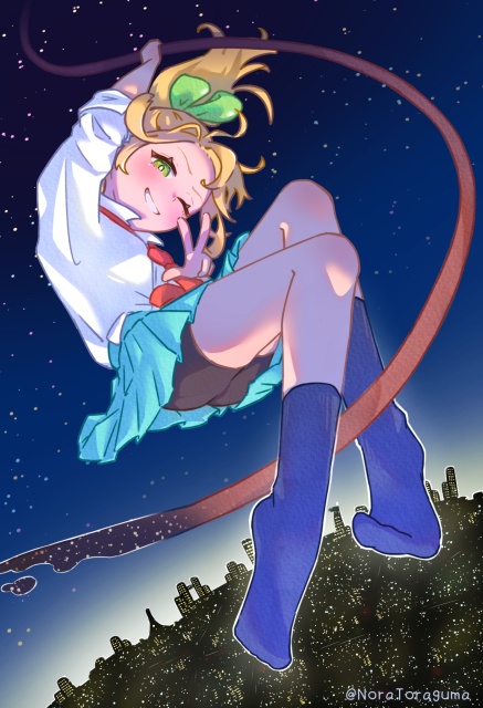 金髪ポニテガール①