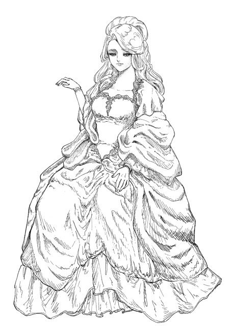 ペン画風イラスト