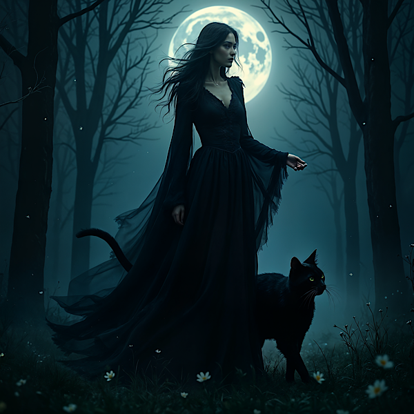 黒曜の魔女と黒猫