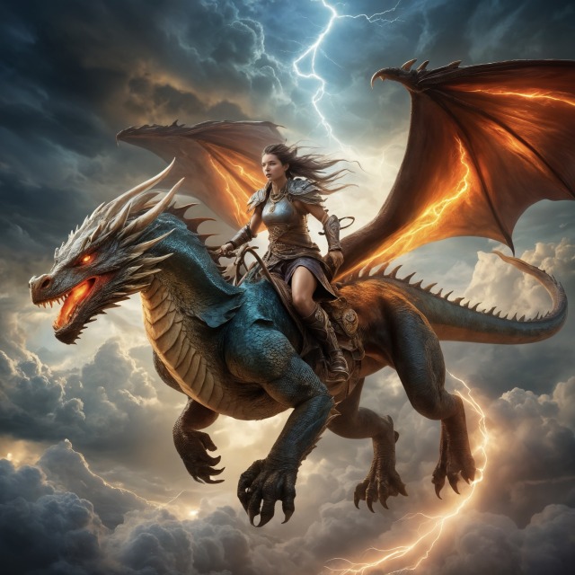 竜騎士と空の戦い