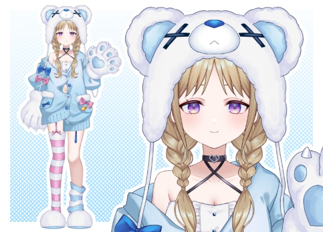 Vtuberパーツ分けモデル