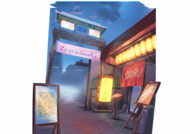 鶴橋のイメージ背景