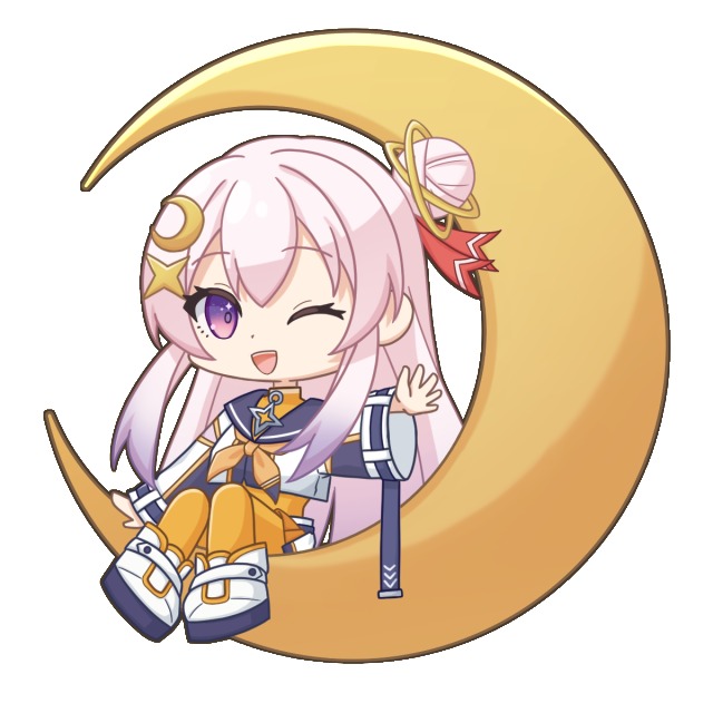 SDイラスト：キラキラ宇宙ガール