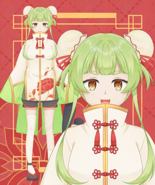 Vtuber用モデル:チャイナ娘